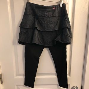 Athleta Swagger skort skirt with Capri leggings
